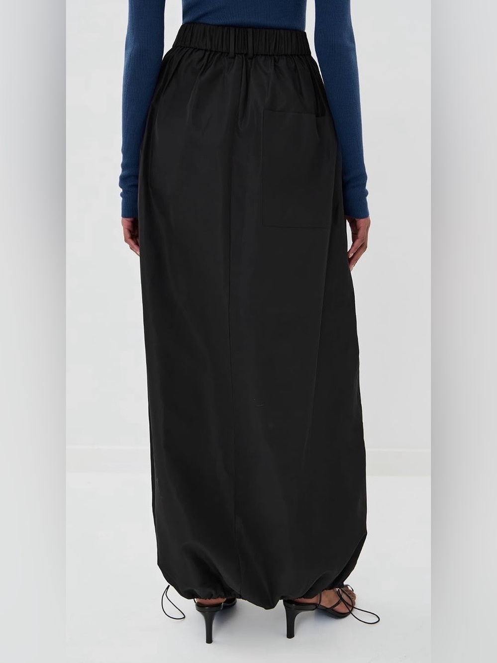 TIBI Italian Sporty Nylon Maxi Anorak Skirt - Picture 3 of 4